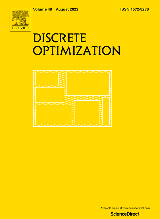 Go to journal home page - Discrete Optimization